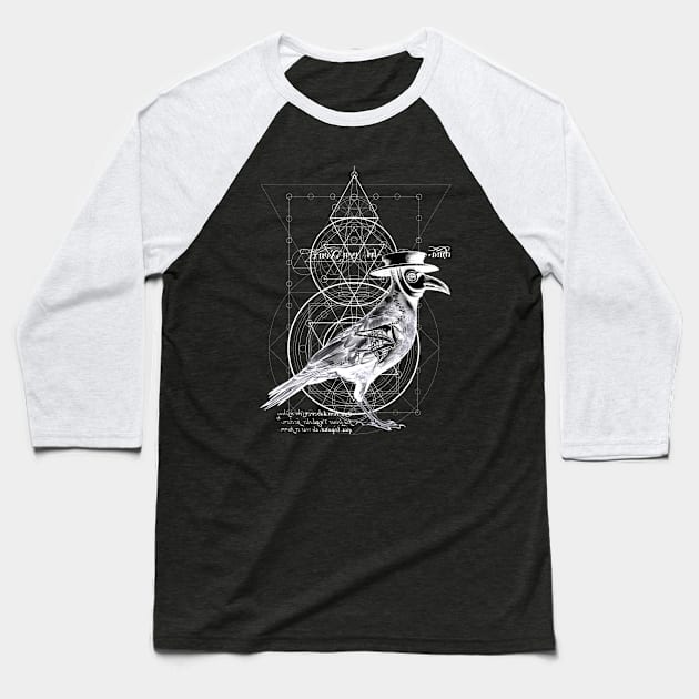 The Plague Raven Dark Baseball T-Shirt by Anthraey